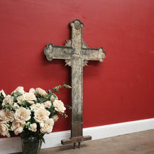 Load image into Gallery viewer, x SOLD Antique French Wrought Iron Crucifix, Cross, Memorial Cross, Decorative. B12146