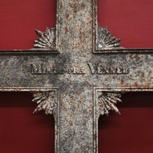 Load image into Gallery viewer, x SOLD Antique French Wrought Iron Crucifix, Cross, Memorial Cross, Decorative. B12146