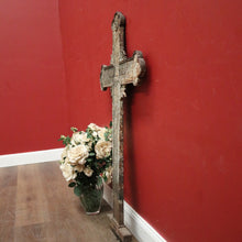 Load image into Gallery viewer, x SOLD Antique French Wrought Iron Crucifix, Cross, Memorial Cross, Decorative. B12146