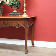 Load image into Gallery viewer, x SOLD Brigitte Forestier Cherrywood Two Drawer Hall Console Sofa Entry Table. B12598