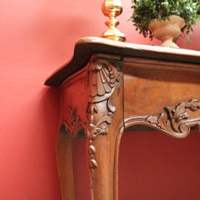 Load image into Gallery viewer, x SOLD Brigitte Forestier Cherrywood Two Drawer Hall Console Sofa Entry Table. B12598