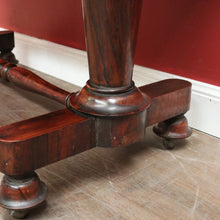 Load image into Gallery viewer, x SOLD Antique English Sofa Table, Hall Table or Console Table, Rosewood, Tapered Pedestals. B12183