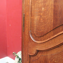 Load image into Gallery viewer, Antique French oak armoire or wardrobe with three doors and three keys. B12726