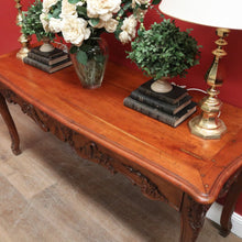 Load image into Gallery viewer, x SOLD Brigitte Forestier Cherrywood Two Drawer Hall Console Sofa Entry Table. B12598