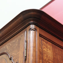 Load image into Gallery viewer, Antique French oak armoire or wardrobe with three doors and three keys. B12726