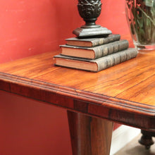 Load image into Gallery viewer, x SOLD Antique English Sofa Table, Hall Table or Console Table, Rosewood, Tapered Pedestals. B12183