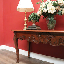 Load image into Gallery viewer, x SOLD Brigitte Forestier Cherrywood Two Drawer Hall Console Sofa Entry Table. B12598