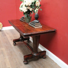 Load image into Gallery viewer, x SOLD Antique English Sofa Table, Hall Table or Console Table, Rosewood, Tapered Pedestals. B12183