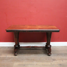 Load image into Gallery viewer, x SOLD Antique English Sofa Table, Hall Table or Console Table, Rosewood, Tapered Pedestals. B12183