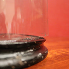 Load image into Gallery viewer, Antique Glass Dome and Wooden Base, Statue, Religious, Clock Cover, Taxidermy Dome. B12093
