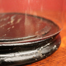 Load image into Gallery viewer, Antique Glass Dome and Wooden Base, Statue, Religious, Clock Cover, Taxidermy Dome. B12093