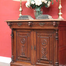 Load image into Gallery viewer, Antique French Oak Cabinet – Elegant Two Door, Two Drawer with Key. B12616
