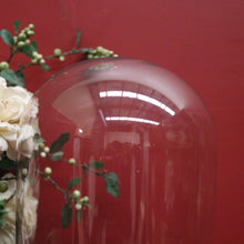 Load image into Gallery viewer, x SOLD Antique Glass Dome and Wooden Base, Statue, Religious, Clock Cover, Taxidermy Dome. B 12094