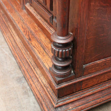 Load image into Gallery viewer, Antique French Oak Cabinet – Elegant Two Door, Two Drawer with Key. B12616