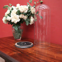 Load image into Gallery viewer, x SOLD Antique Glass Dome and Wooden Base, Statue, Religious, Clock Cover, Taxidermy Dome. B 12094