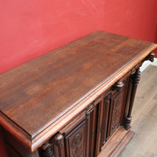 Load image into Gallery viewer, Antique French Oak Cabinet – Elegant Two Door, Two Drawer with Key. B12616