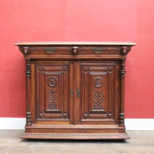 Load image into Gallery viewer, Antique French Oak Cabinet – Elegant Two Door, Two Drawer with Key. B12616