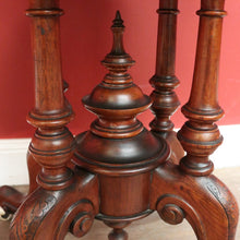 Load image into Gallery viewer, x SOLD Antique English Side Table, Lamp or Hall Table, Birdcage Base, Burr Walnut. B12184