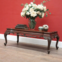 Load image into Gallery viewer, x SOLD Vintage Cedar Coffee Table – Shaped Top with Carved Legs, Elegant Design. B12610