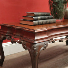 Load image into Gallery viewer, x SOLD Vintage Cedar Coffee Table – Shaped Top with Carved Legs, Elegant Design. B12610