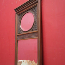 Load image into Gallery viewer, Antique French Wood and Gesso Champagne Gilt-Coloured Mirror. B12200