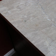 Load image into Gallery viewer, French farmhouse sideboard with two drawers two door cupboard and marble top. B12763