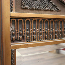 Load image into Gallery viewer, Antique French Wood and Gesso Champagne Gilt-Coloured Mirror. B12200