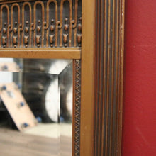 Load image into Gallery viewer, Antique French Wood and Gesso Champagne Gilt-Coloured Mirror. B12200