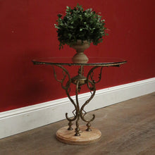 Load image into Gallery viewer, x SOLD A Mid-century Lamp or Side Table, Glass, Brass and Marble Tri-leg Pedestal Base. B12185