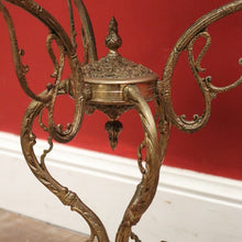 Load image into Gallery viewer, x SOLD A Mid-century Lamp or Side Table, Glass, Brass and Marble Tri-leg Pedestal Base. B12185