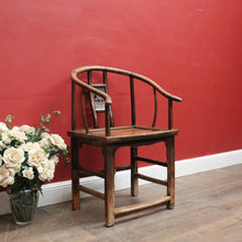 Load image into Gallery viewer, Vintage Chinese Horseshoe-Back Chair – Yoke-Back Official’s Hat with Carving. B12611