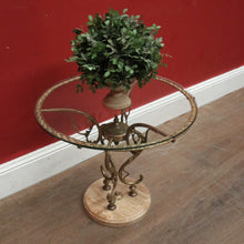 Load image into Gallery viewer, x SOLD A Mid-century Lamp or Side Table, Glass, Brass and Marble Tri-leg Pedestal Base. B12185