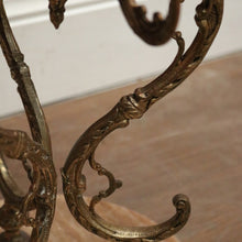 Load image into Gallery viewer, x SOLD A Mid-century Lamp or Side Table, Glass, Brass and Marble Tri-leg Pedestal Base. B12185