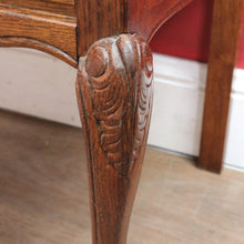 Load image into Gallery viewer, Vintage French chest of drawers with shaped front and brass handles. B12823