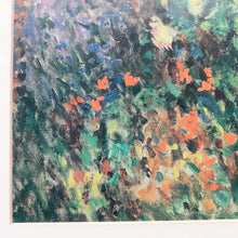 Load image into Gallery viewer, Claude Monet A Corner in the Garden at Montgeron print in gilt frame. B13024