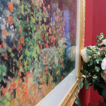 Load image into Gallery viewer, Claude Monet A Corner in the Garden at Montgeron print in gilt frame. B13024