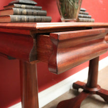 Load image into Gallery viewer, x SOLD Antique English Mahogany Two Drawer Hall Table or Sofa, Side Table. B12203
