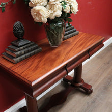Load image into Gallery viewer, x SOLD Antique English Mahogany Two Drawer Hall Table or Sofa, Side Table. B12203