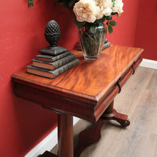 Load image into Gallery viewer, x SOLD Antique English Mahogany Two Drawer Hall Table or Sofa, Side Table. B12203