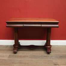 Load image into Gallery viewer, x SOLD Antique English Mahogany Two Drawer Hall Table or Sofa, Side Table. B12203