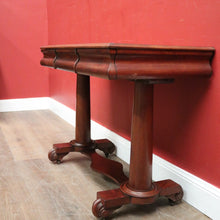 Load image into Gallery viewer, x SOLD Antique English Mahogany Two Drawer Hall Table or Sofa, Side Table. B12203
