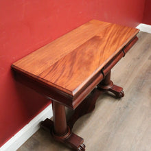 Load image into Gallery viewer, x SOLD Antique English Mahogany Two Drawer Hall Table or Sofa, Side Table. B12203
