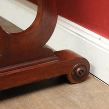 Load image into Gallery viewer, x SOLD Antique English Mahogany Hall Table or Side, Sofa Table with a single Drawer and Shaped Backboard. B12202