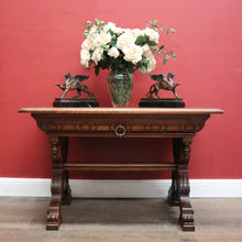 Load image into Gallery viewer, x SOLD Antique French Walnut Desk or Hall, Sofa, Side Table with a Drawer, Paris France. B12204