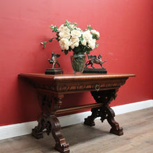 Load image into Gallery viewer, x SOLD Antique French Walnut Desk or Hall, Sofa, Side Table with a Drawer, Paris France. B12204