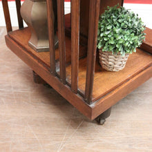 Load image into Gallery viewer, Antique English Oak Revolving Solicitors Bookcase – Eight Section with Castors. B12617