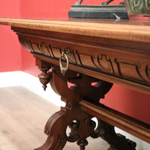Load image into Gallery viewer, x SOLD Antique French Walnut Desk or Hall, Sofa, Side Table with a Drawer, Paris France. B12204