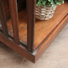 Load image into Gallery viewer, Antique English Oak Revolving Solicitors Bookcase – Eight Section with Castors. B12617