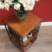 Load image into Gallery viewer, Antique English Oak Revolving Solicitors Bookcase – Eight Section with Castors. B12617