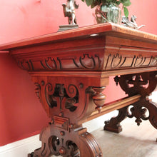 Load image into Gallery viewer, x SOLD Antique French Walnut Desk or Hall, Sofa, Side Table with a Drawer, Paris France. B12204